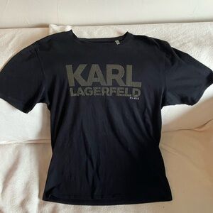 Karl Lagerfeld Black Short Sleeve Tee